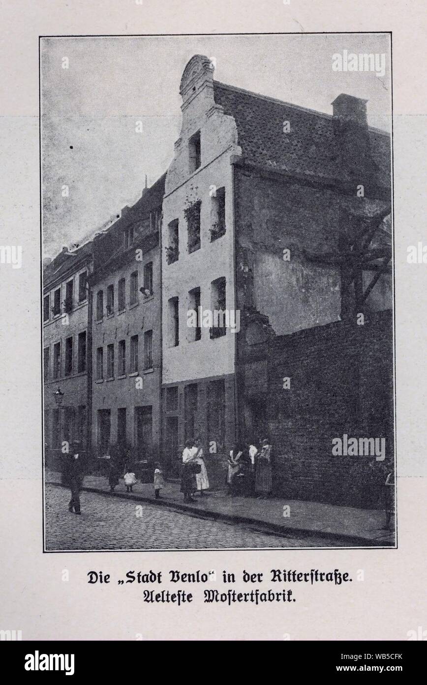 Ritterstrasse, Düsseldorf, Haus Nr.30 'Stadt Venlo', en dem Gottfried Esser 1773 den Düsseldorfer Senf. herstellte Banque D'Images