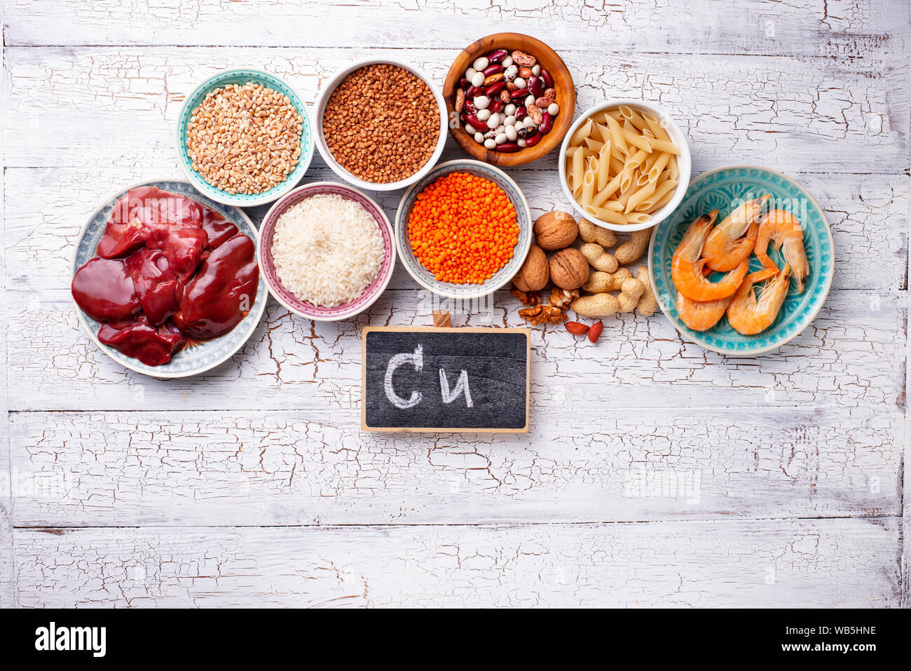 Produits naturels sources de cuivre Banque D'Images