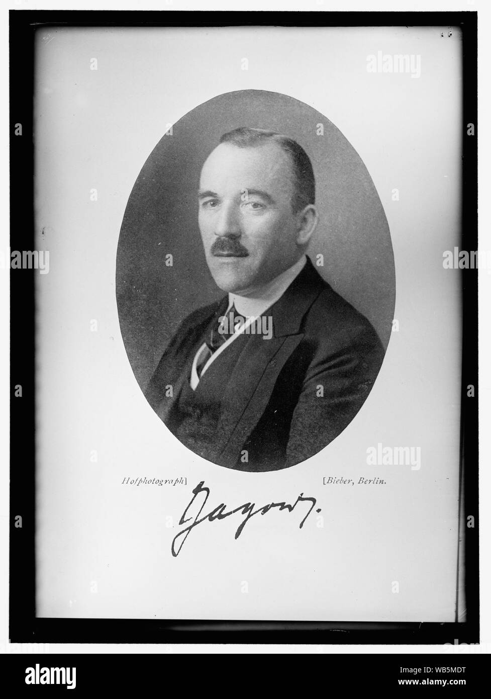Ernst von Heydebrand und der Laso Abstract/medium : Harris & Ewing photograph collection Banque D'Images