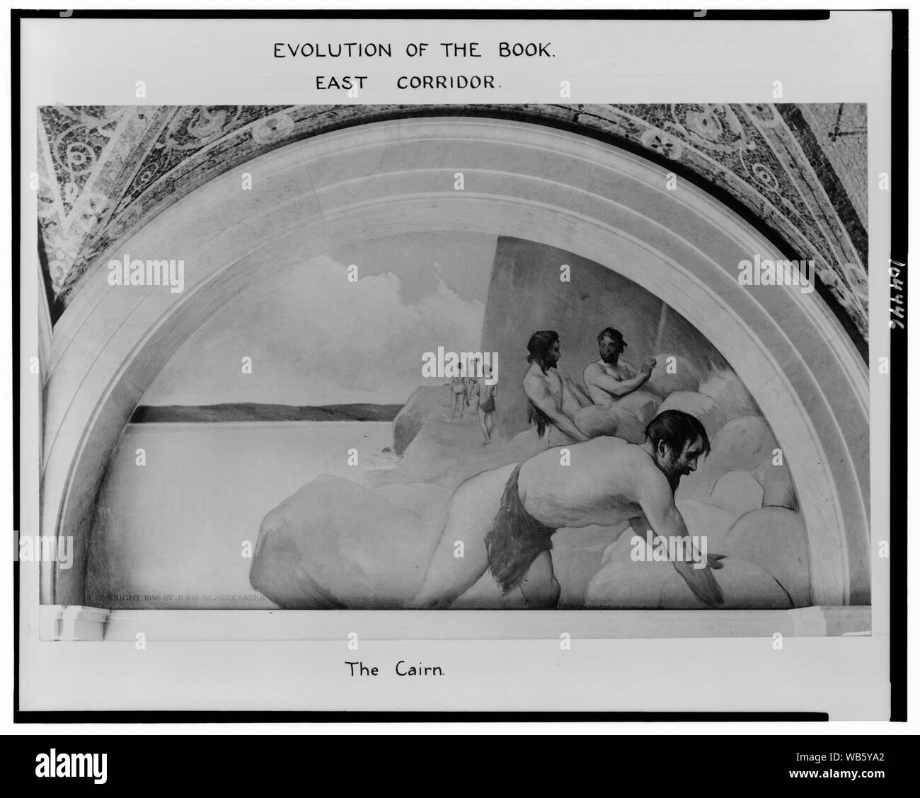 Évolution de l'ouvrage, de l'est corridor. Le cairn / J. W. Alexander, artiste. Abstract/moyenne : 1 tirage photographique. Banque D'Images