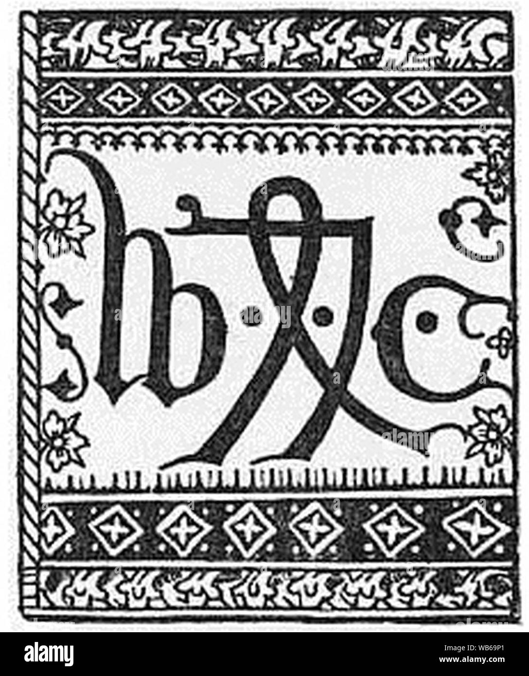 EB1911 William Caxton monographie. Banque D'Images