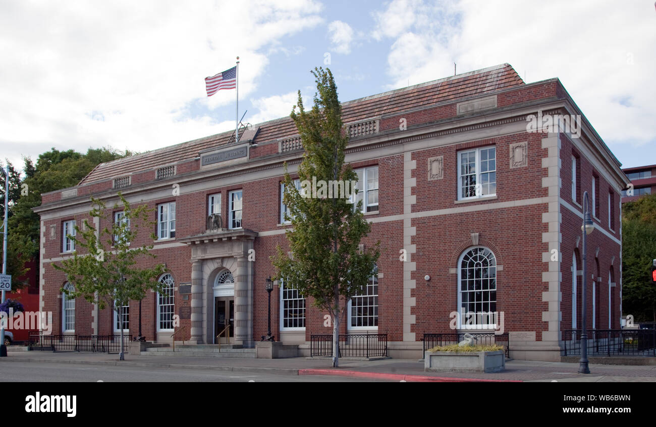 Extérieur, Richard B. Anderson Federal Building, à Port Angeles, Washington Banque D'Images Extérieur, Richard B. Anderson Federal Building, à Port Angeles, Washington Banque D'Images
