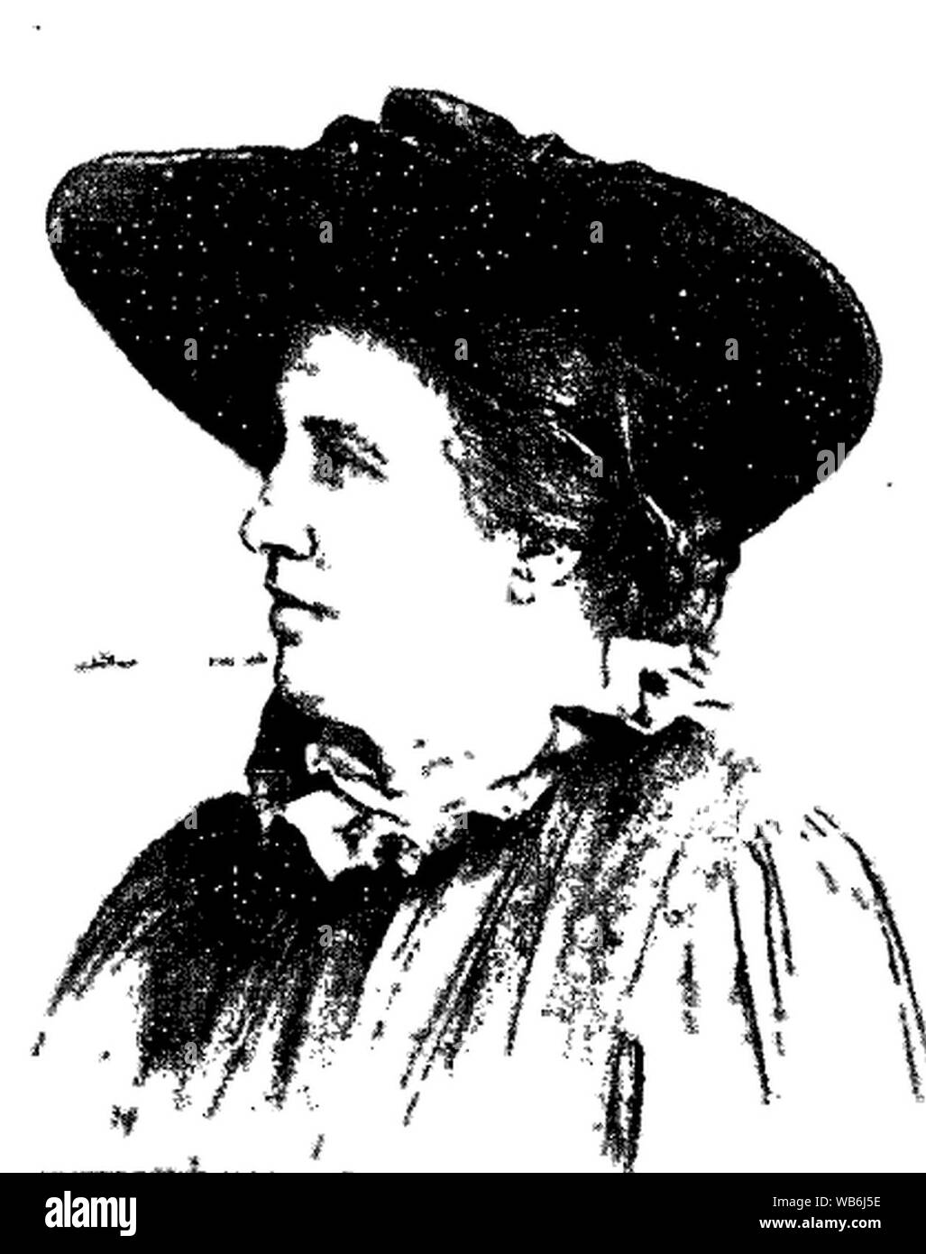 Edith Carrington 1894. Banque D'Images