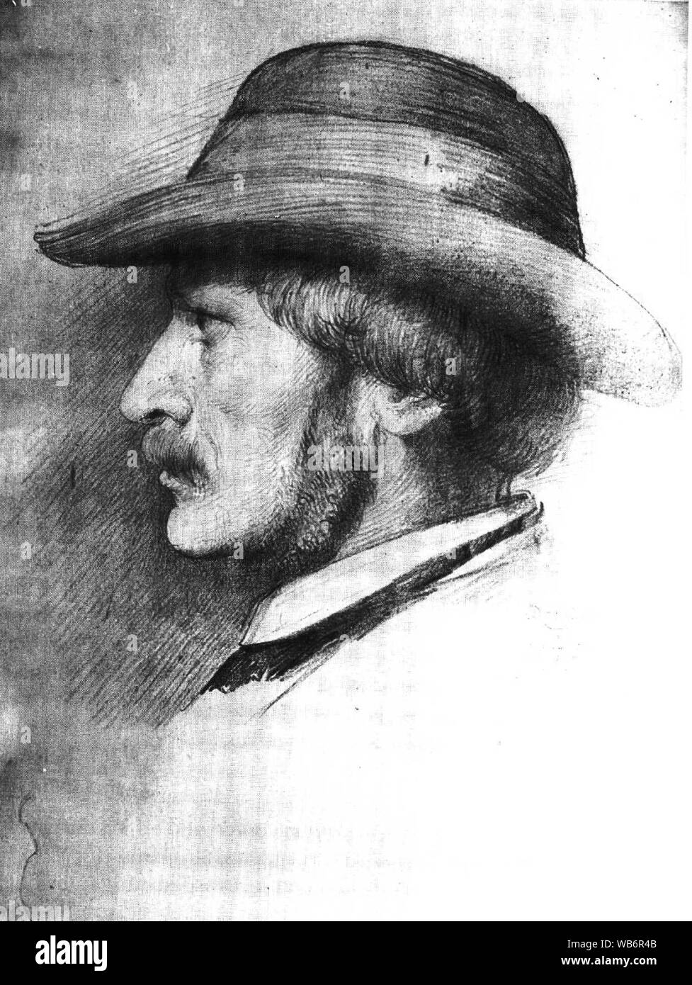 Eduard Bendemann 1811 - 1889 1859 Selbstbildnis. Banque D'Images