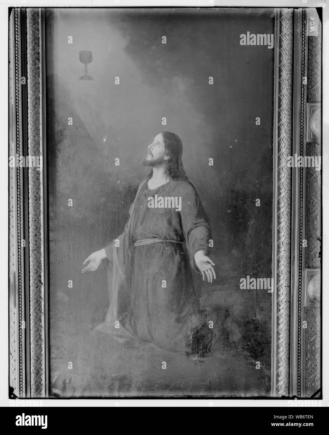 Célèbre peintures religieuses. L'agonie dans le jardin, par Repen, dans l'Église russe de la Madeleine, sur le Mont des Oliviers Abstract/medium : G. Eric et Edith Matson Photograph Collection Banque D'Images
