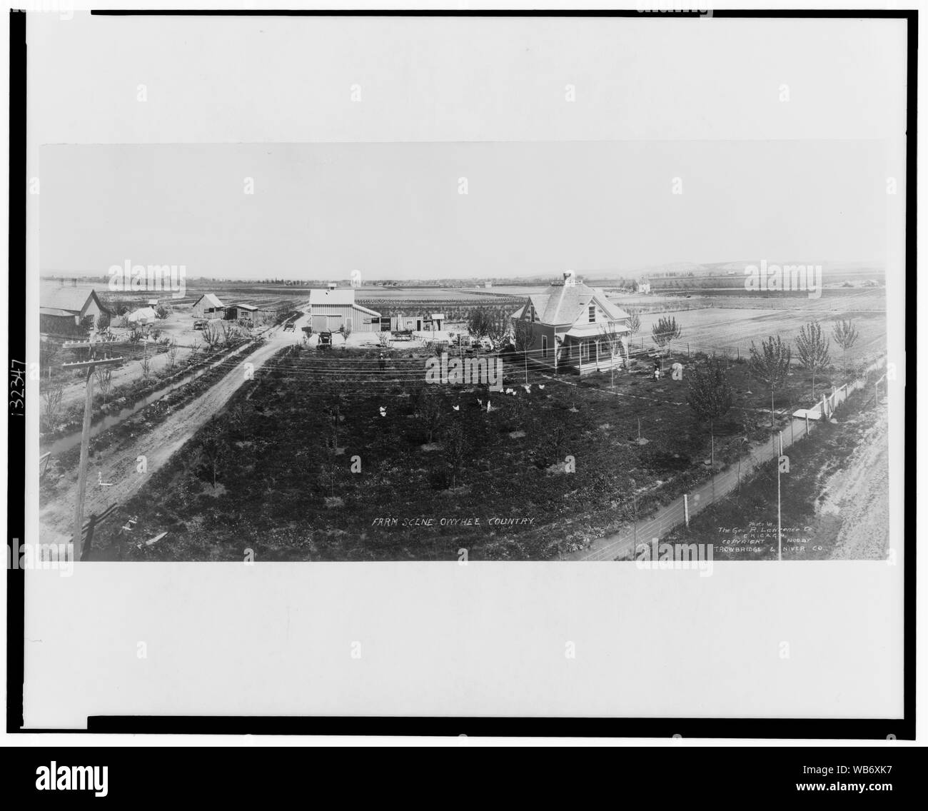 Scène de ferme, Valley country Banque D'Images