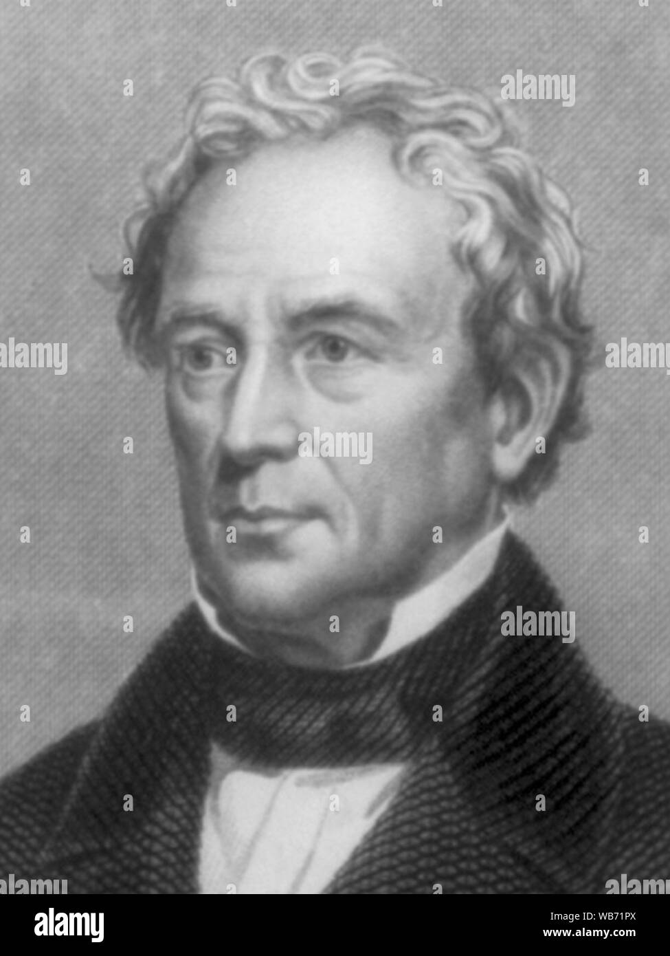 Edward Everett 1794-1865 trois-quarts portrait debout face à gauche (3x4 recadré closein). Banque D'Images
