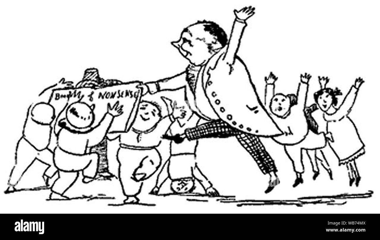 Edward Lear- un livre de non-sens. Banque D'Images