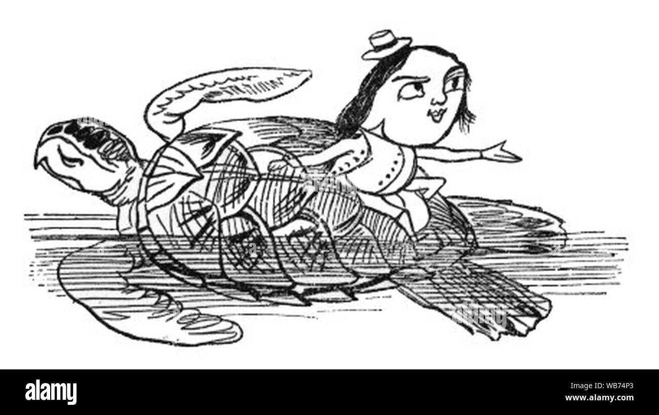 Edward Lear La parade nuptiale du Yonghy-Bonghy-Bo 2. Banque D'Images