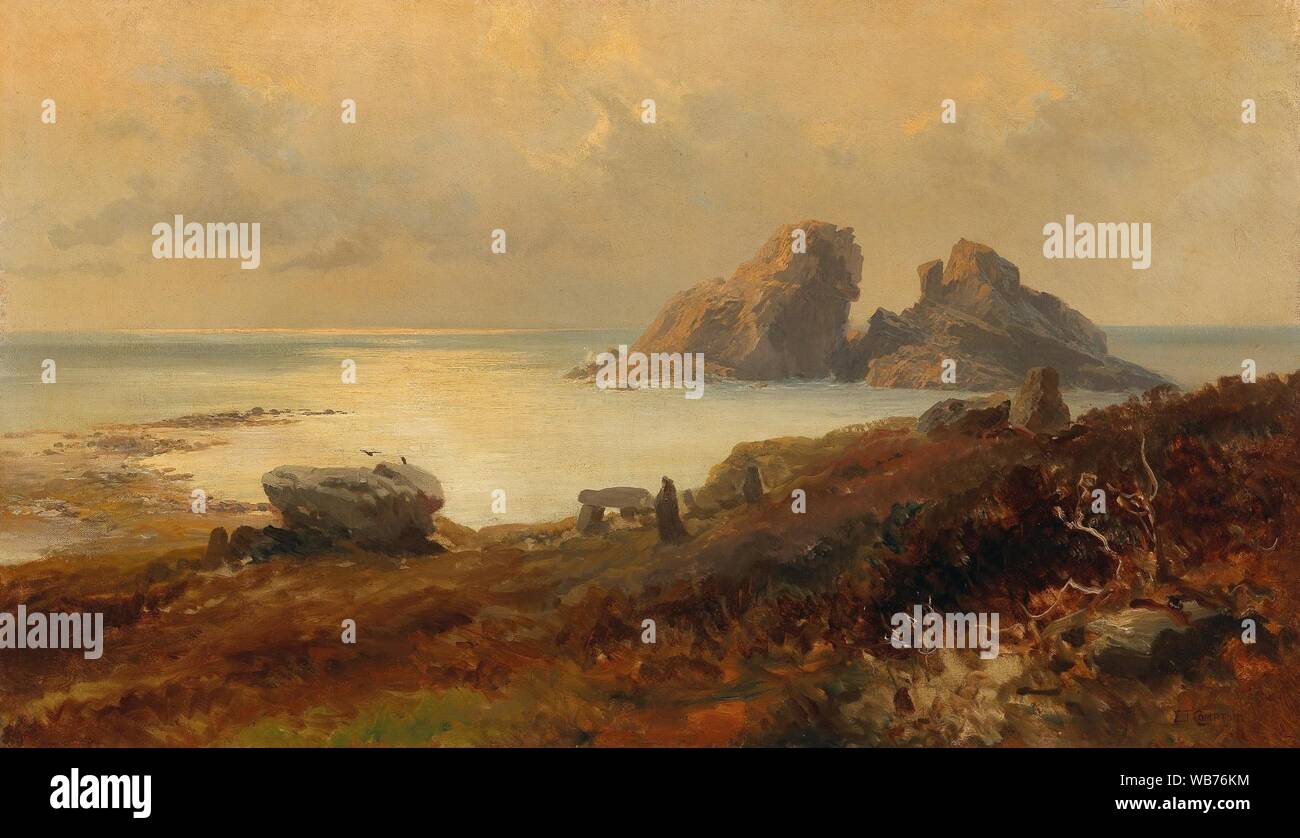 Edward Theodore Compton - paysage côtier. Banque D'Images