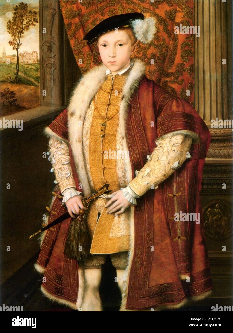 Édouard VI d'Angleterre c. 1546. Banque D'Images