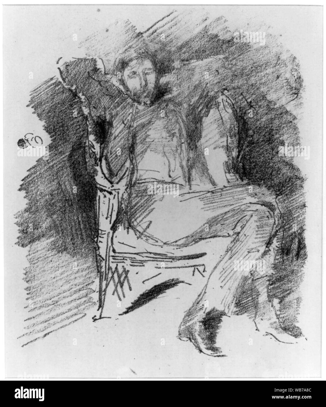 Firelight, Joseph Pennell, no 1 Résumé/moyenne : 1 gravure : Lithographie ; 16,8 x 14 cm. Banque D'Images