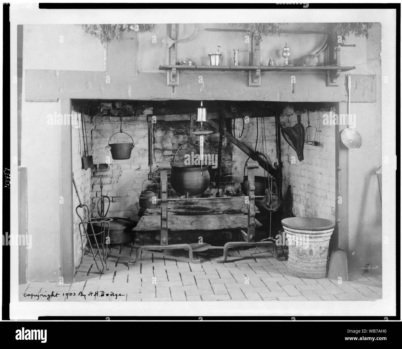 Cheminée dans la cuisine à Mt. Vernon Abstract/moyenne : 1 tirage photographique. Banque D'Images