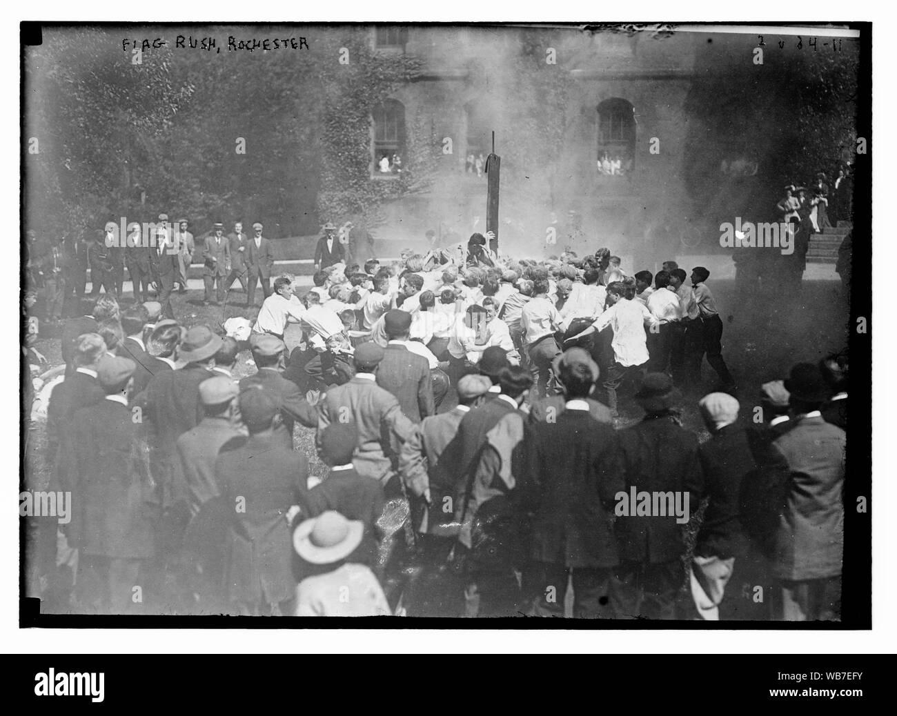 Rush drapeau Rochester Abstract/medium : 1 négatif : vitrage ; 5 x 7 in. ou moins. Banque D'Images