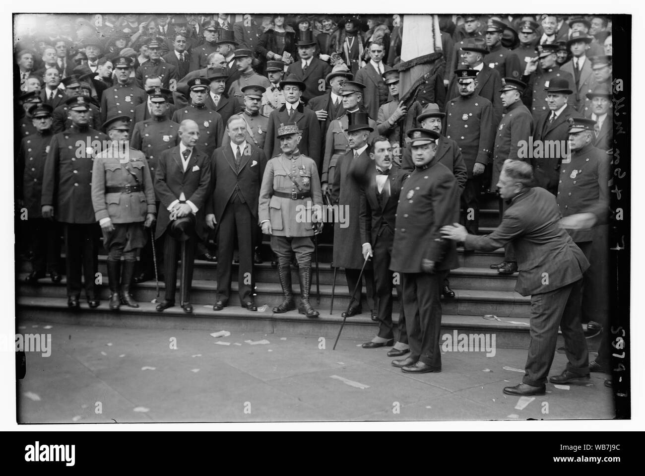 Foch & Pershing Abstract/moyenne : 1 négatif : vitrage ; 5 x 7 in. ou moins. Banque D'Images