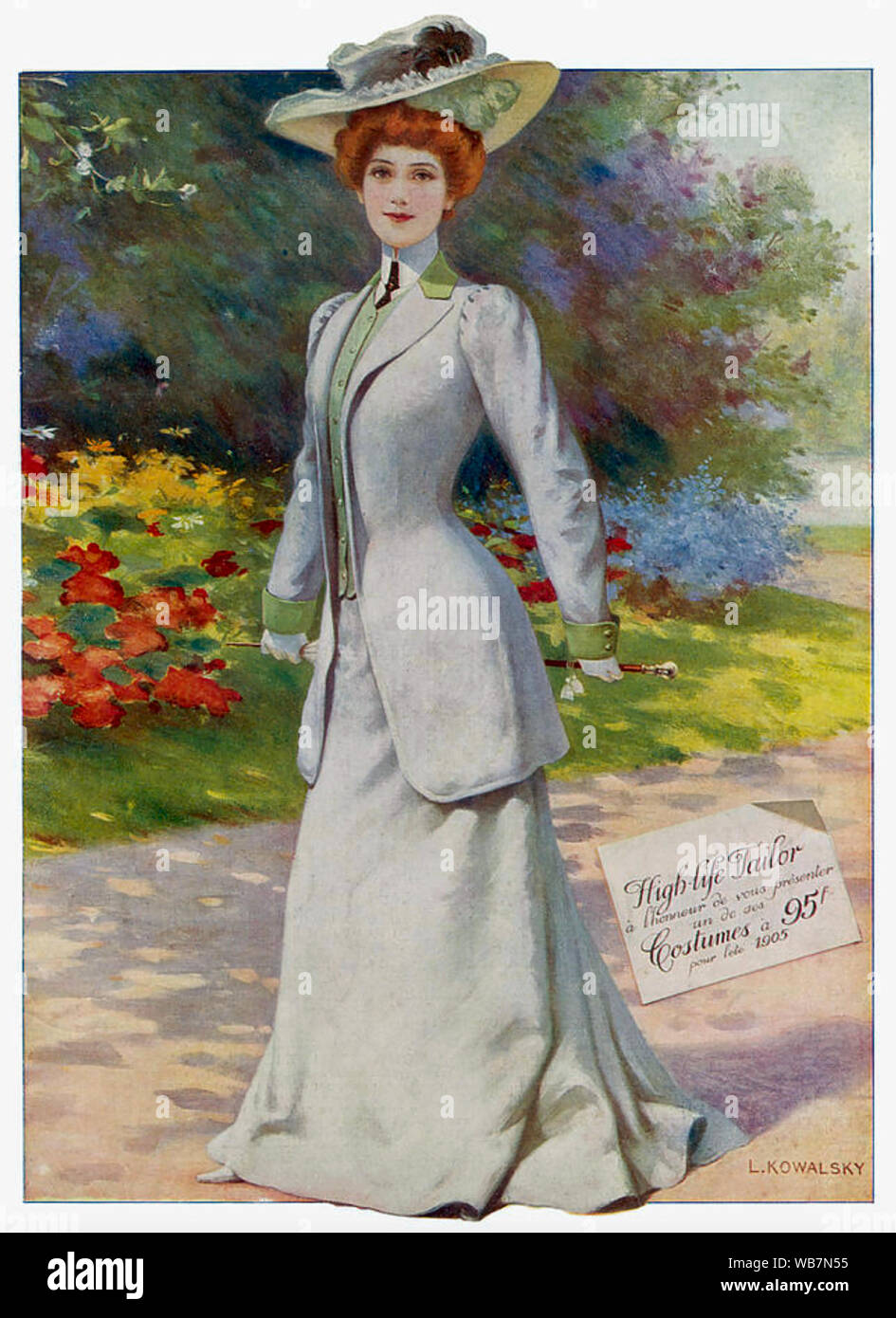La mode américaine 1905 Banque D'Images