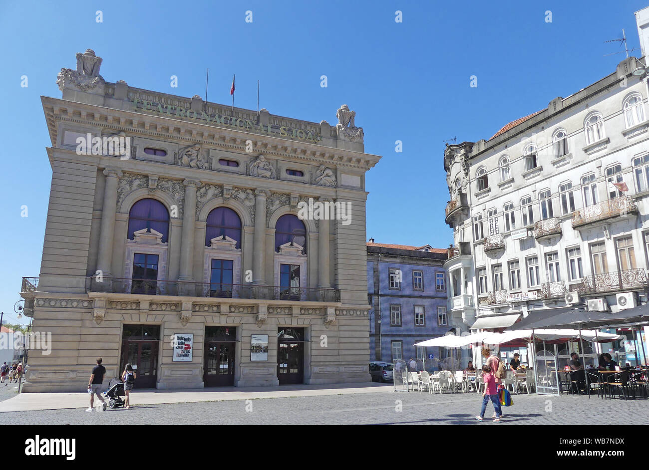 PORTUGAL, Porto. L'Säo Joäo Theatre. Photo : Tony Gale Banque D'Images
