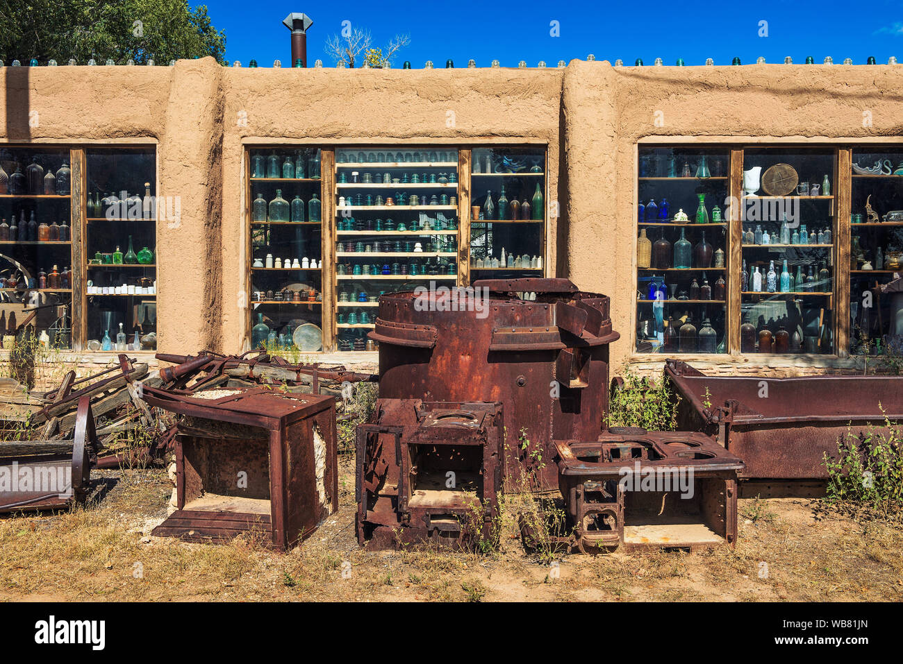 Casa Grande Poste de traite et musée de la mine sur la piste Turquoise au Nouveau Mexique Banque D'Images