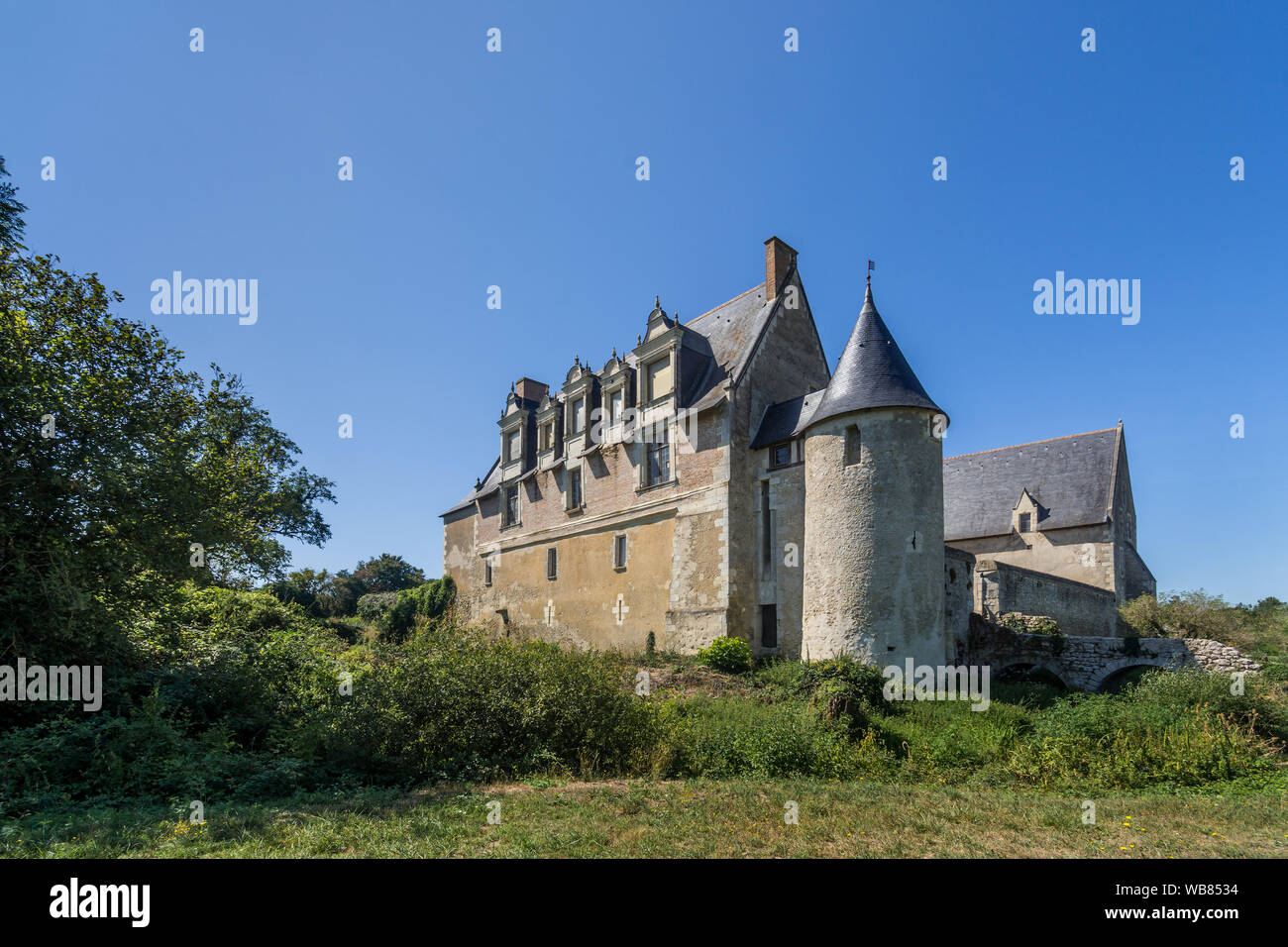 Ancien prieuré maison et bâtiments de ferme, Tours, Indre-et-Loire, France. Banque D'Images