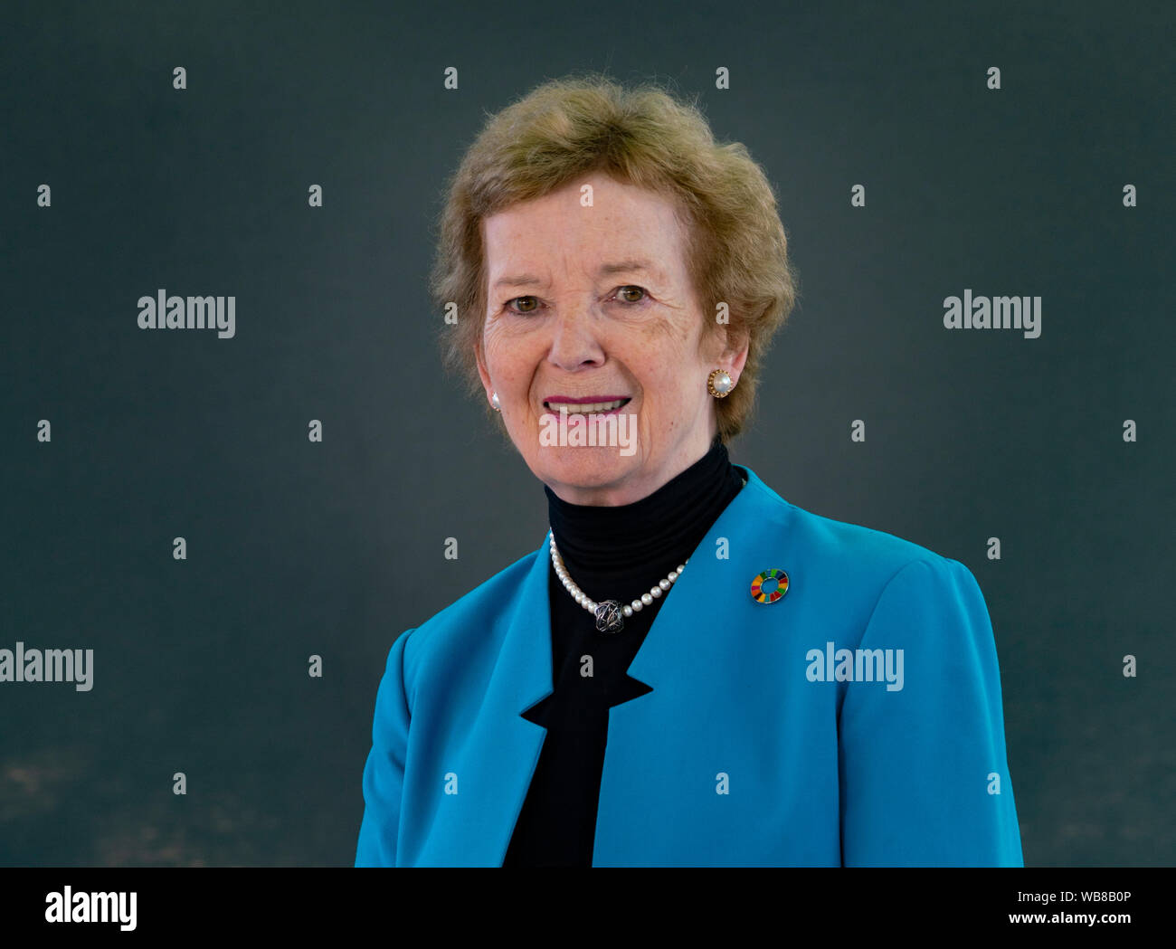 Edinburgh, Ecosse, Royaume-Uni. Août 25, 2019. Mary Robinson. Mary Robinson's book La Justice climatique décrit les personnes travaillant à surmonter la menace du changement climatique. Credit : Iain Masterton/Alamy Live News Banque D'Images