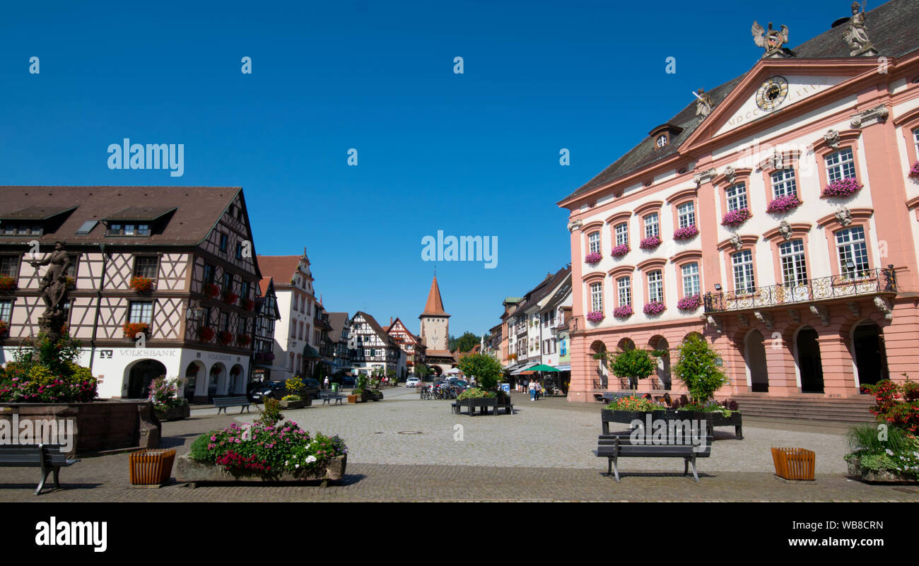 Ville de Gengenbach dans la région de la Forêt-Noire en Allemagne Banque D'Images
