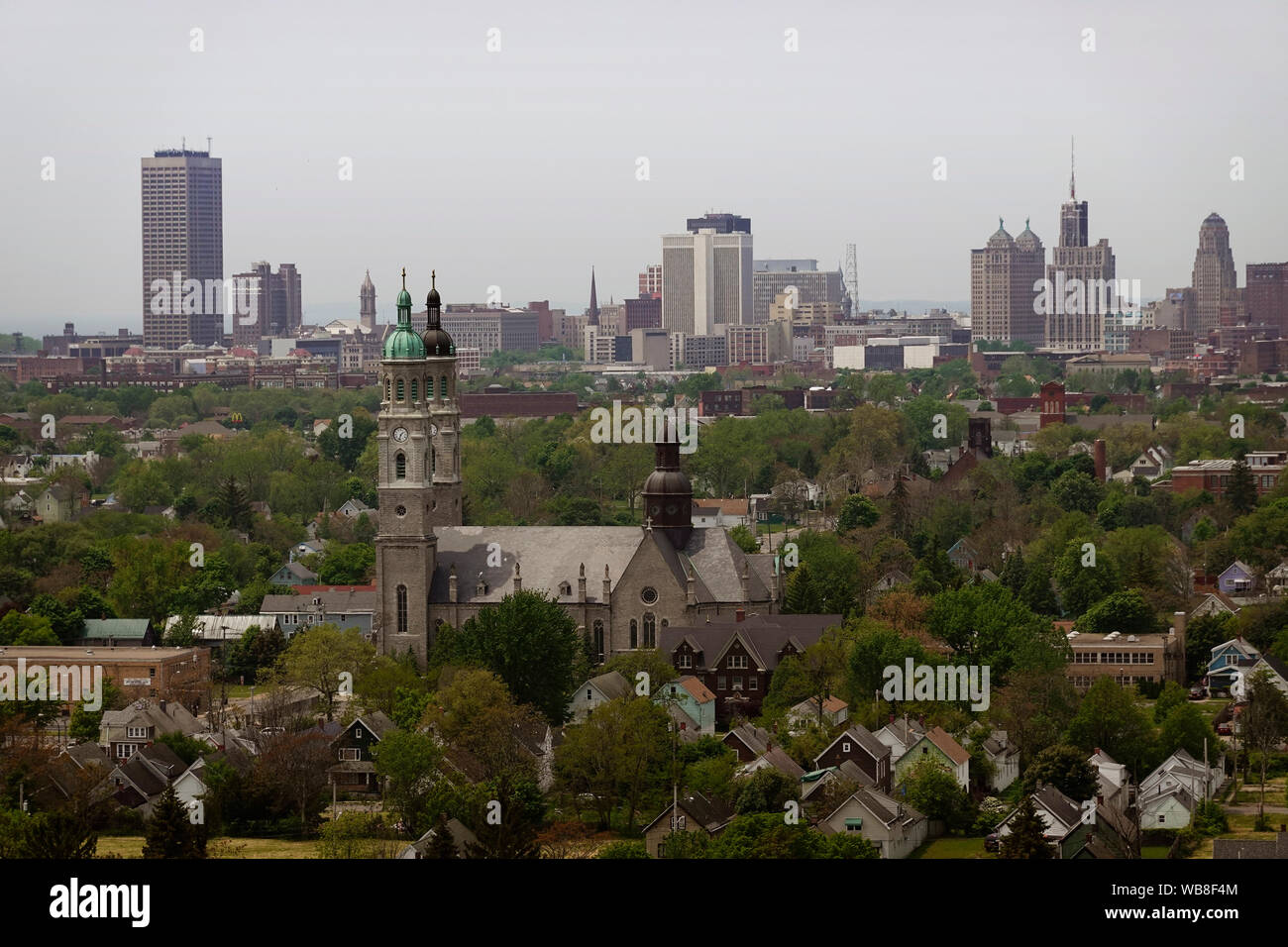 Le centre-ville de Buffalo est à proximité de la gare de New York Banque D'Images