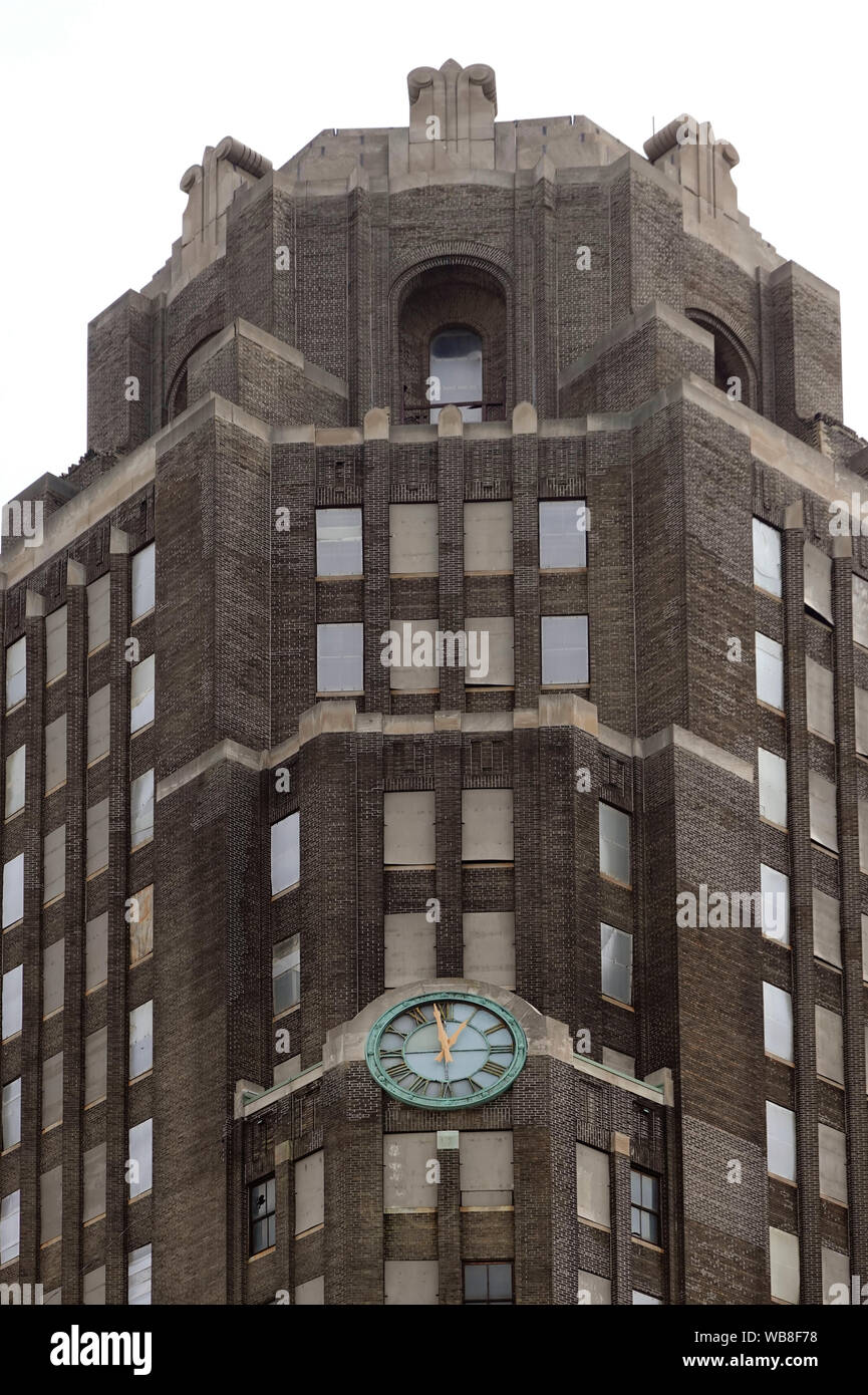 Gare centrale de Buffalo à NY Banque D'Images
