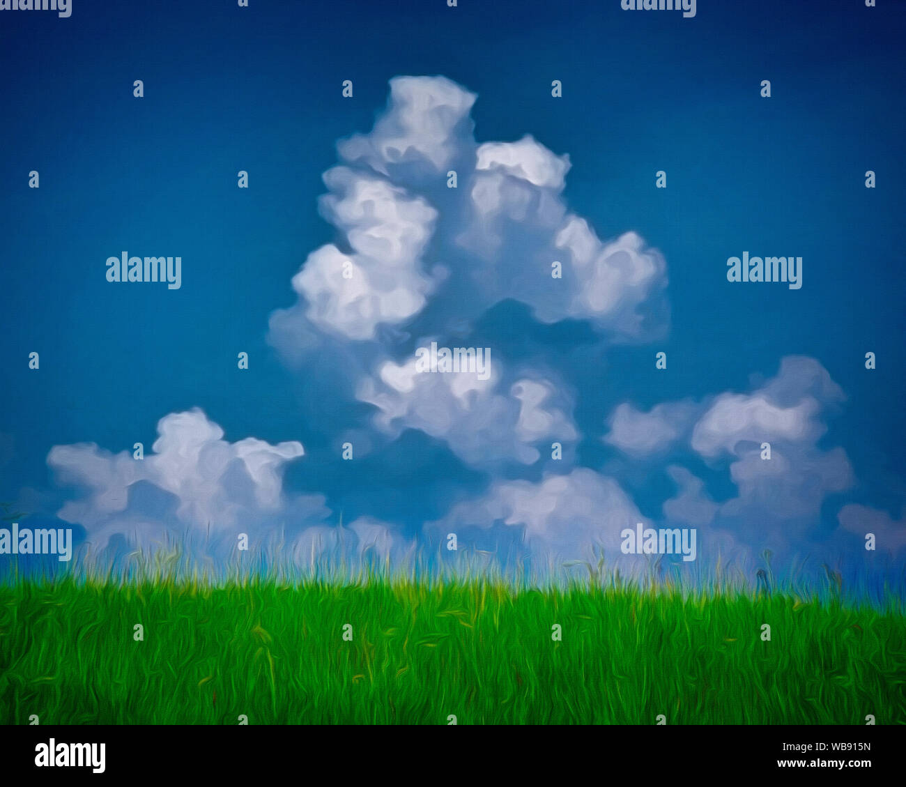 L'ART MODERNE : Le ciel au-dessus Banque D'Images