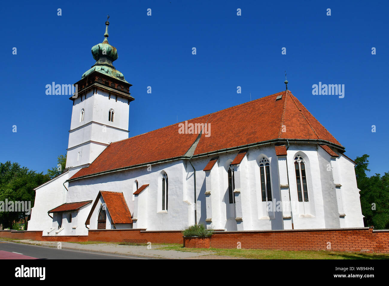 L'Église réformée, Sajószentpéter, Hongrie, Magyarország Banque D'Images