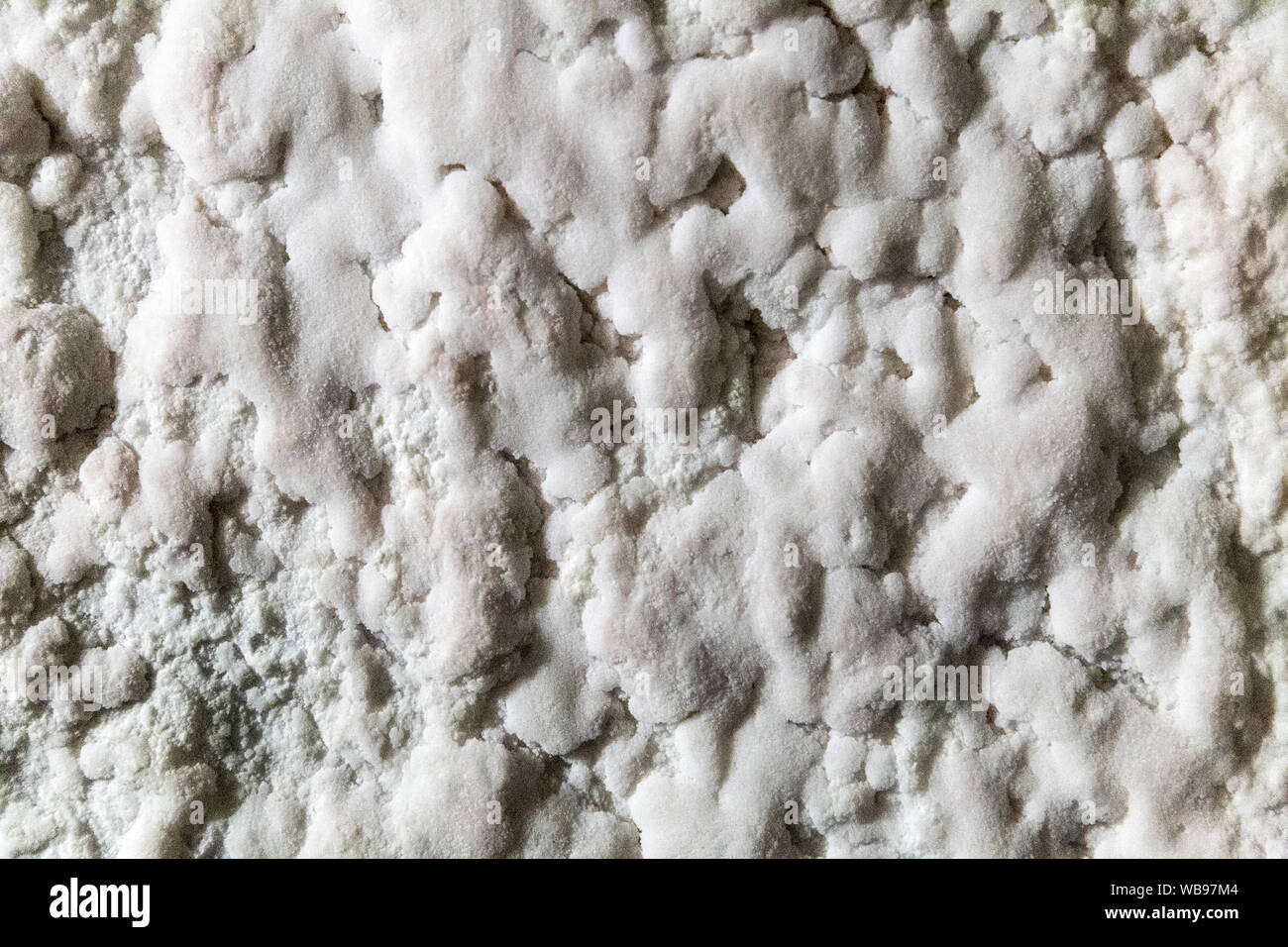 Mur de sel à l'intérieur de la mine de sel de Wieliczka, près de Cracovie, en Pologne Banque D'Images