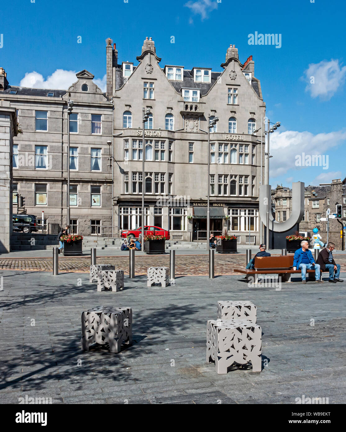 Station Hotel dans Guild Street en face de Union Square à Aberdeen Scotland UK Banque D'Images