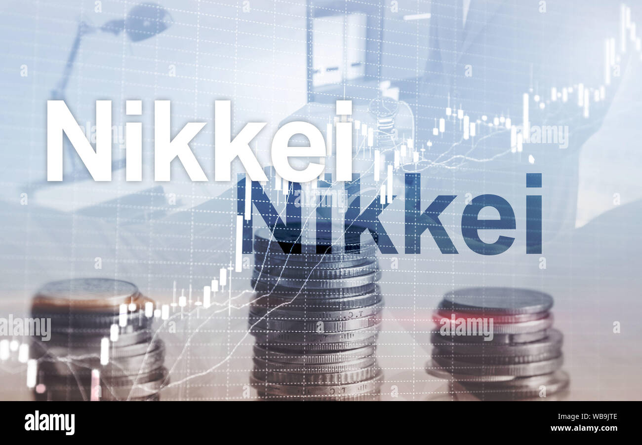 Le Nikkei 225 Stock Average index. Financial Business concept économique. Banque D'Images