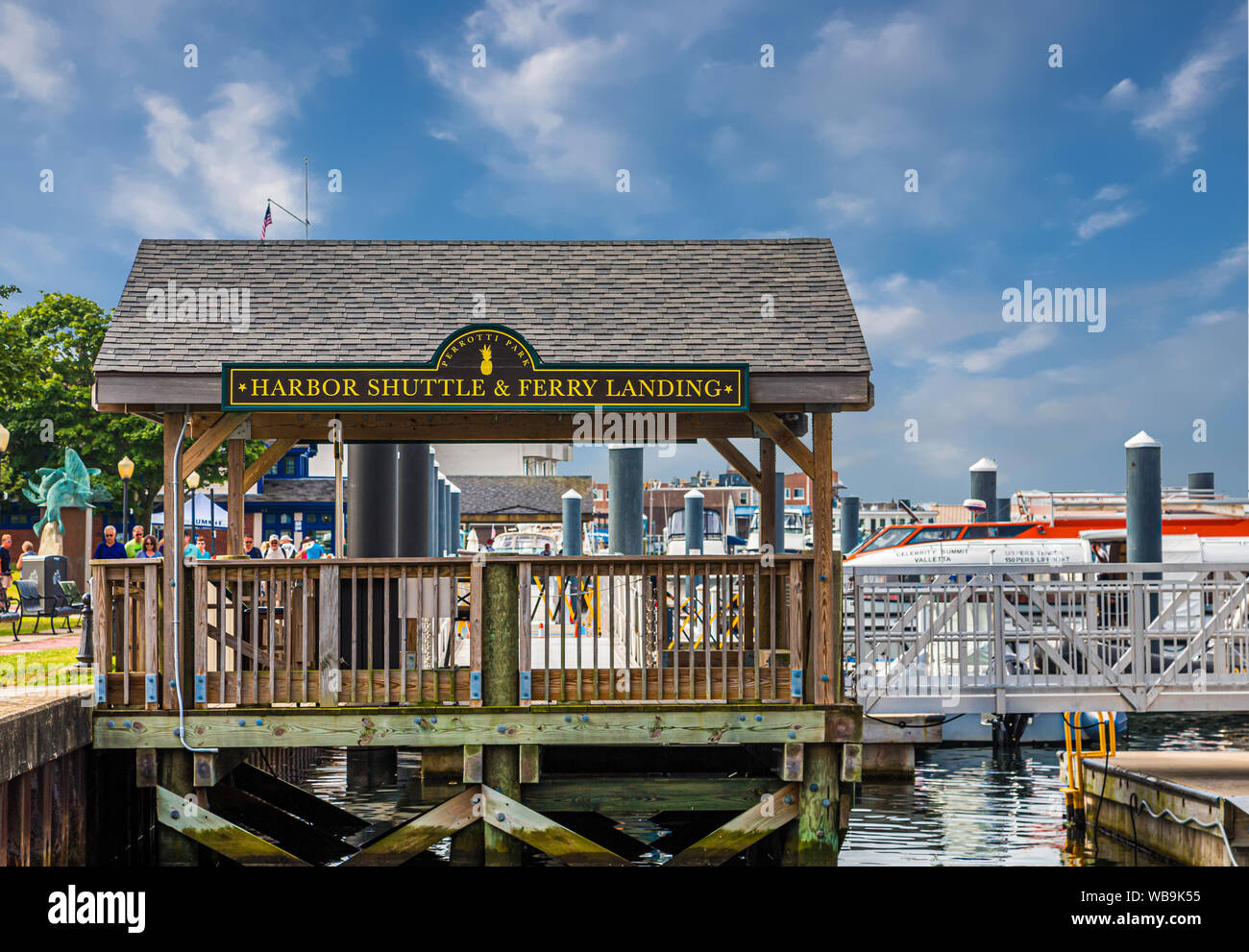 NEWPORT, RHODE ISLAND - 8 juillet 2017 : Paris est une ville de bord de la région de Rhode Island, il est connu comme une station estivale de la Nouvelle-Angleterre et est célèbre pour son hist Banque D'Images