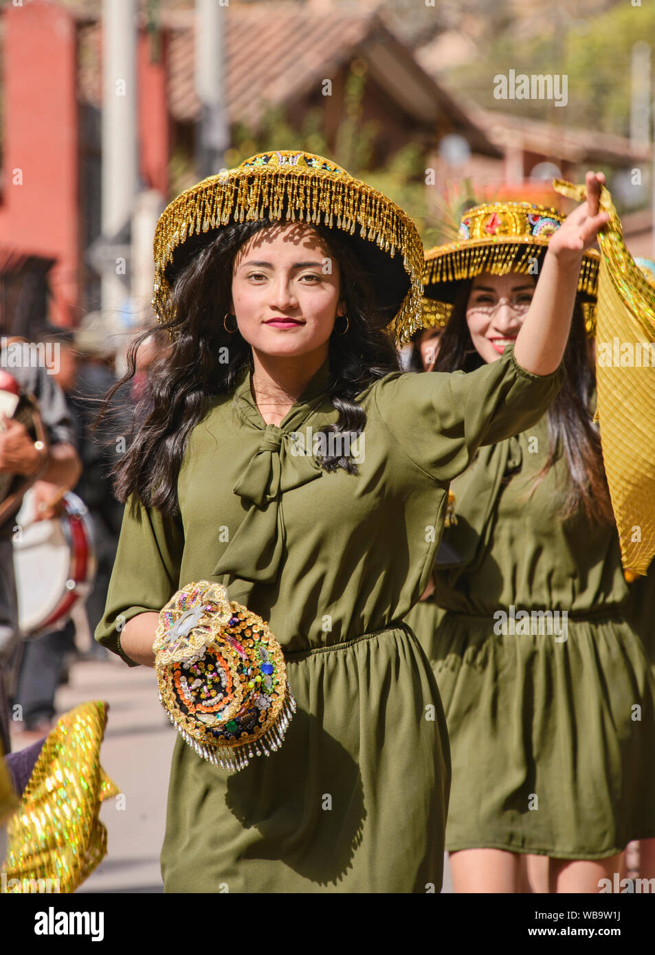 Virgen del Carmen Festival, tenu à Pisac et Paucartambo, Pérou Banque D'Images