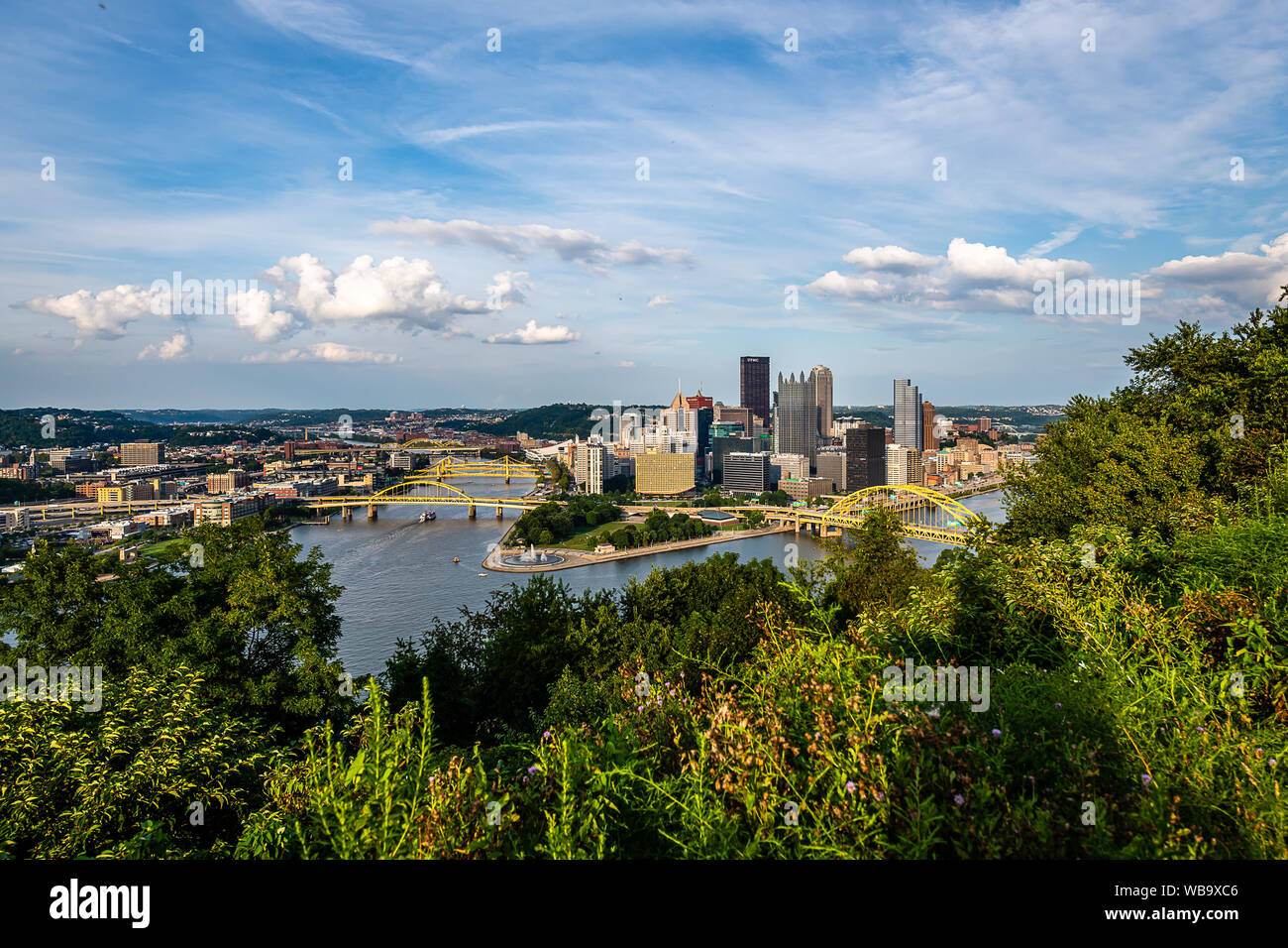 Pittsburgh Skyline de Mount Washington Banque D'Images