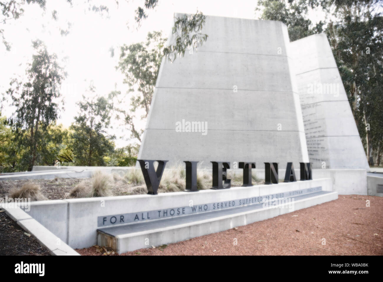 Vietnam Memorial, commémorant les soldats australiens qui ont combattu et sont morts pendant la guerre du Vietnam. Canberra, Territoire de la capitale australienne, Australie Banque D'Images