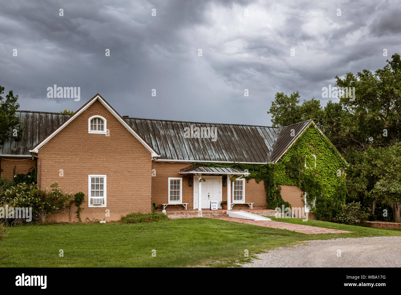 Hurd La Rinconada Gallery art Par Peter Hurd, Henriette Wyeth-Hurd et Michael Hurd à San Patricio, Nouveau Mexique. Banque D'Images