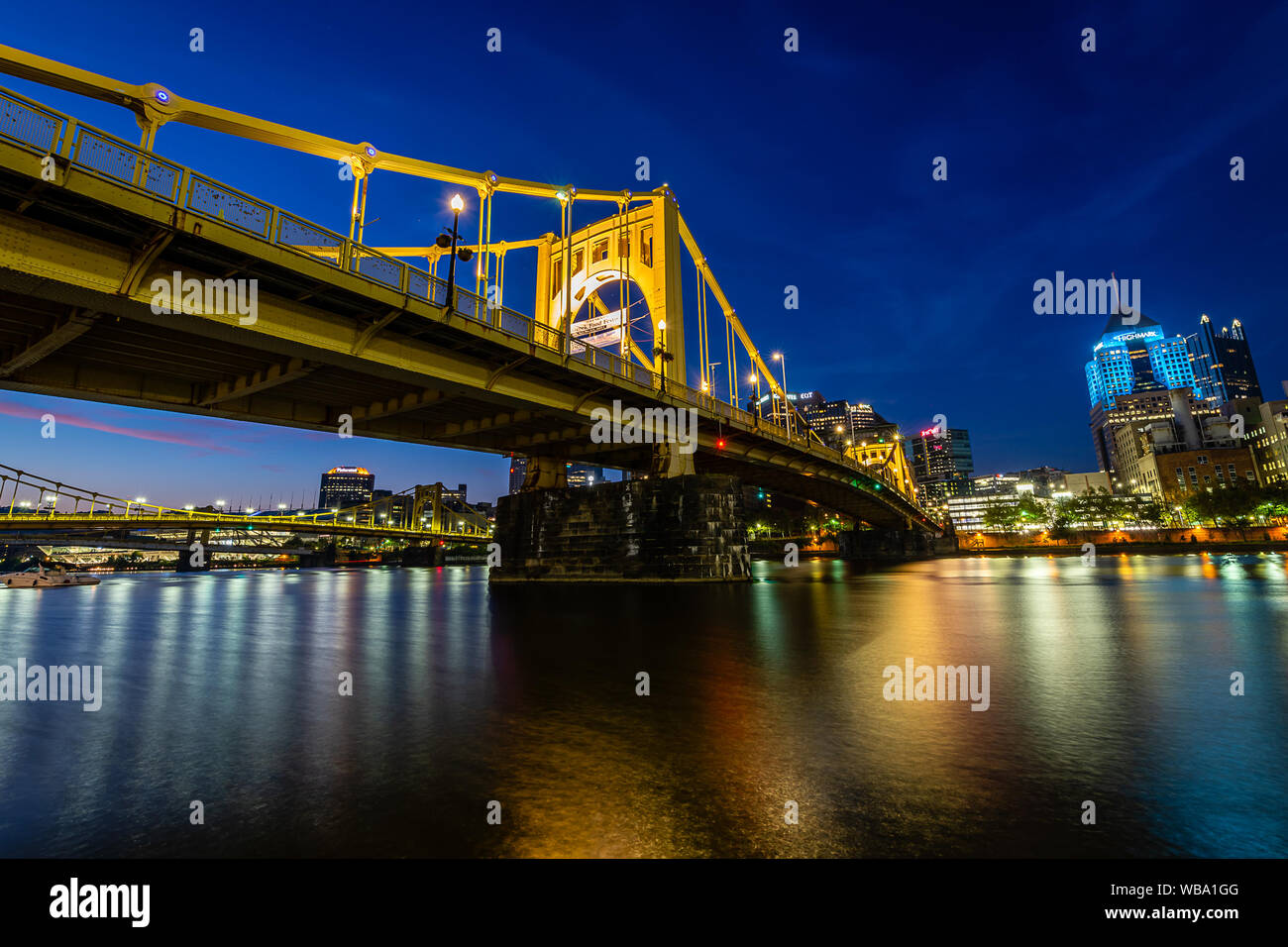 L'atterrissage de l'Allegheny au lever du soleil Banque D'Images