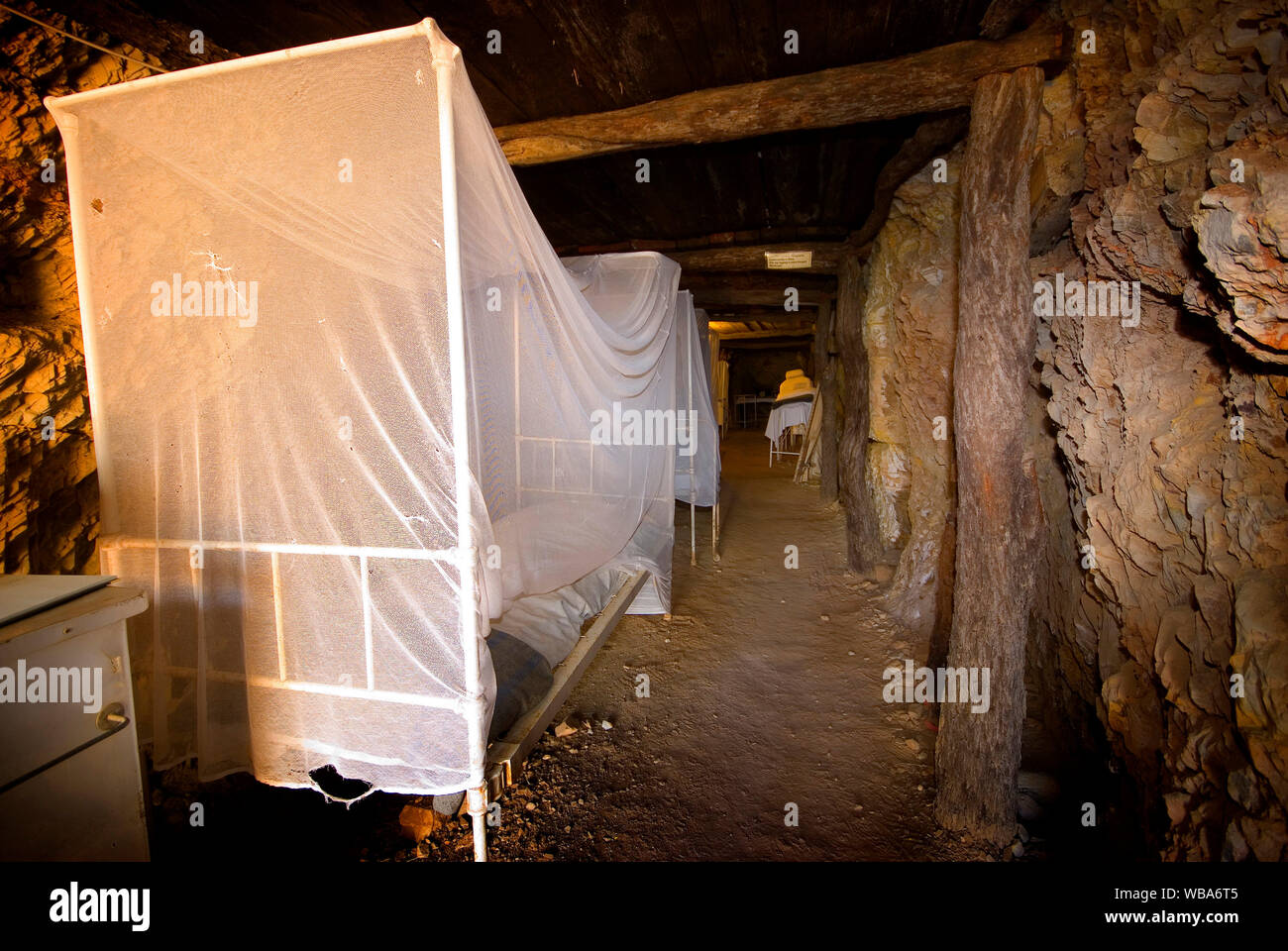 Hôpital souterrain Mount Isa et musée. En 1942 avec la menace d'attaques japonaises d'une urgence à l'hôpital souterrain a été construit, le Banque D'Images