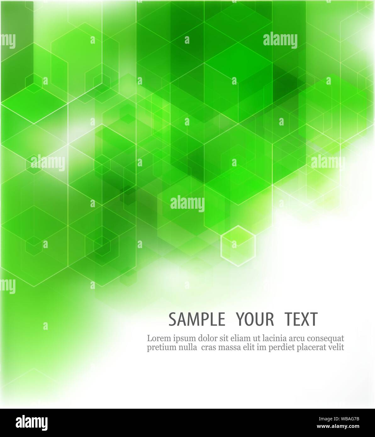 Résumé fond vert géométrique, Vector Illustration Illustration de Vecteur