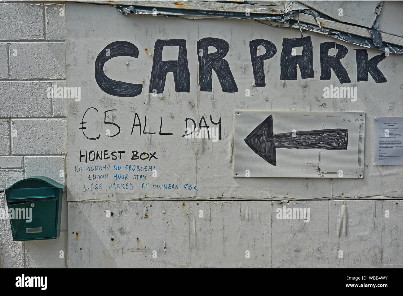 Signe abstrait, Dingle, comté de Kerry, Irlande Banque D'Images