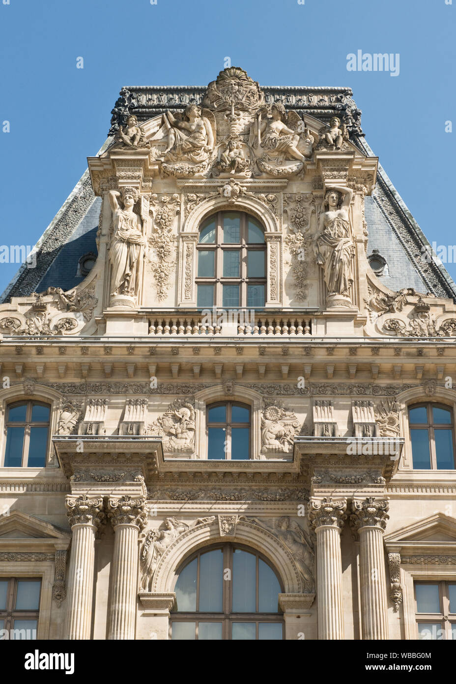 Le Musée d'art du Louvre, Paris, France Banque D'Images