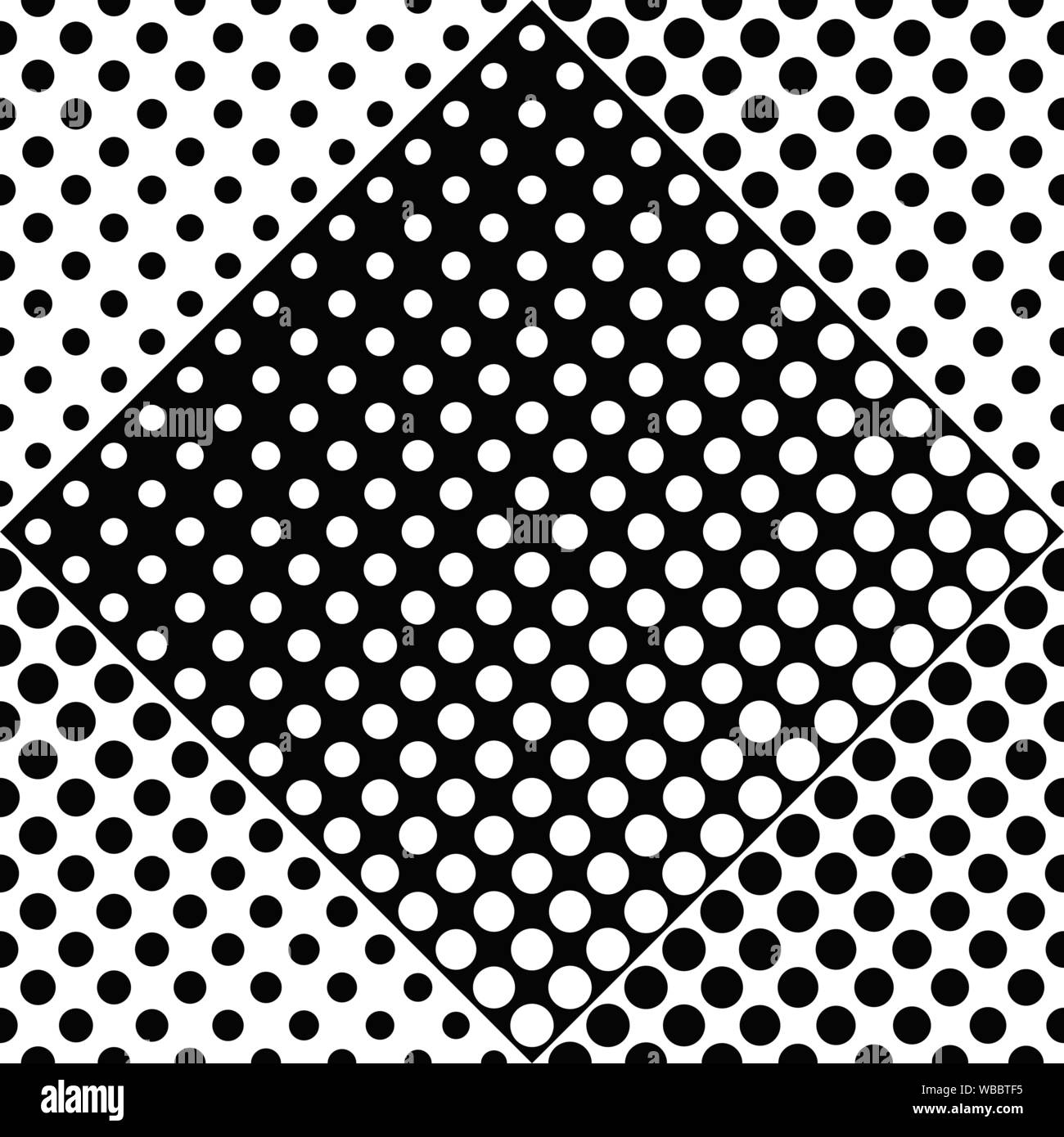 Motif de points géométriques - conception d'arrière-plan noir et blanc abstrait vector illustration Illustration de Vecteur