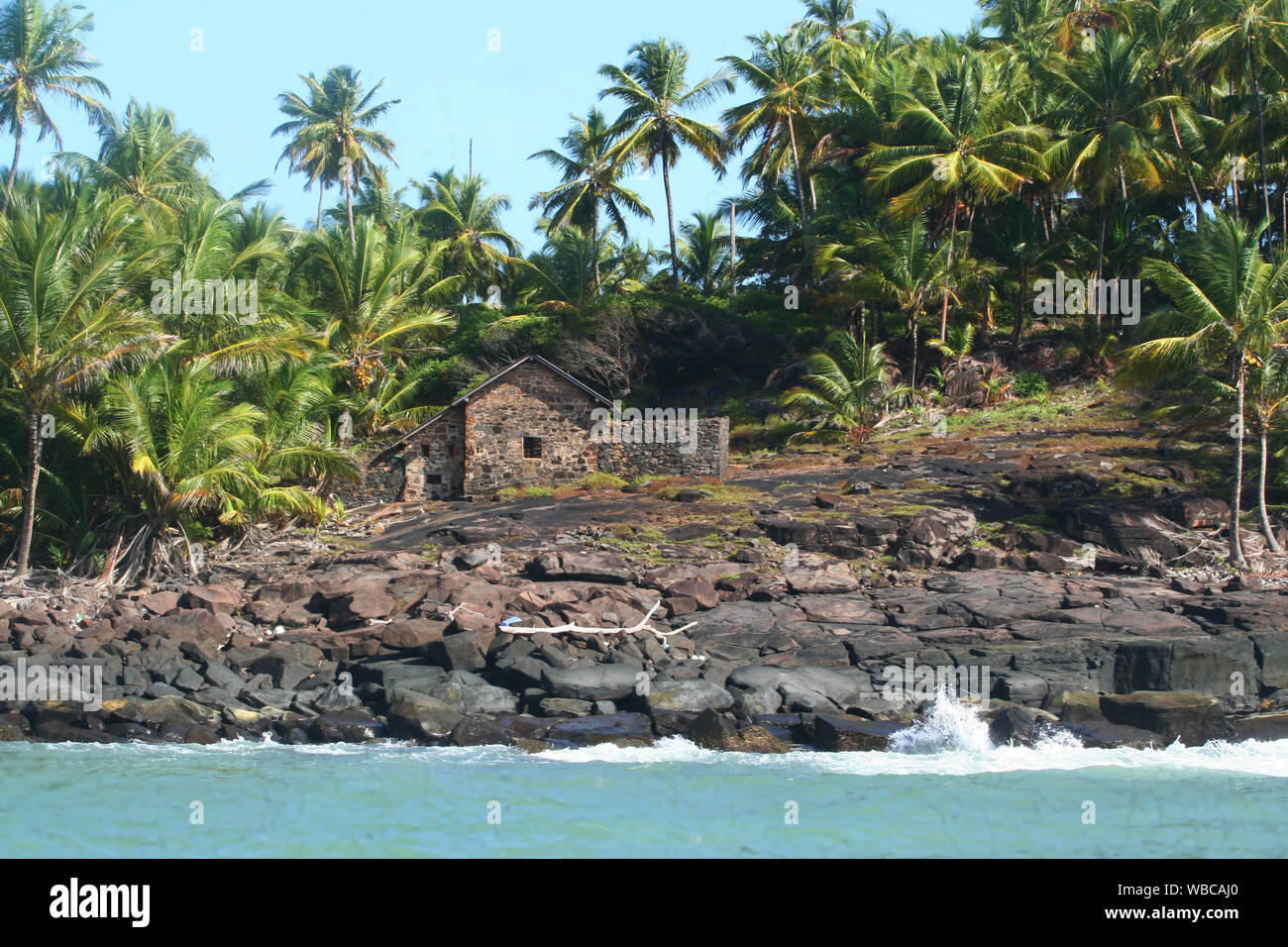 Une belle vue de l'île Royale en Guyane Banque D'Images