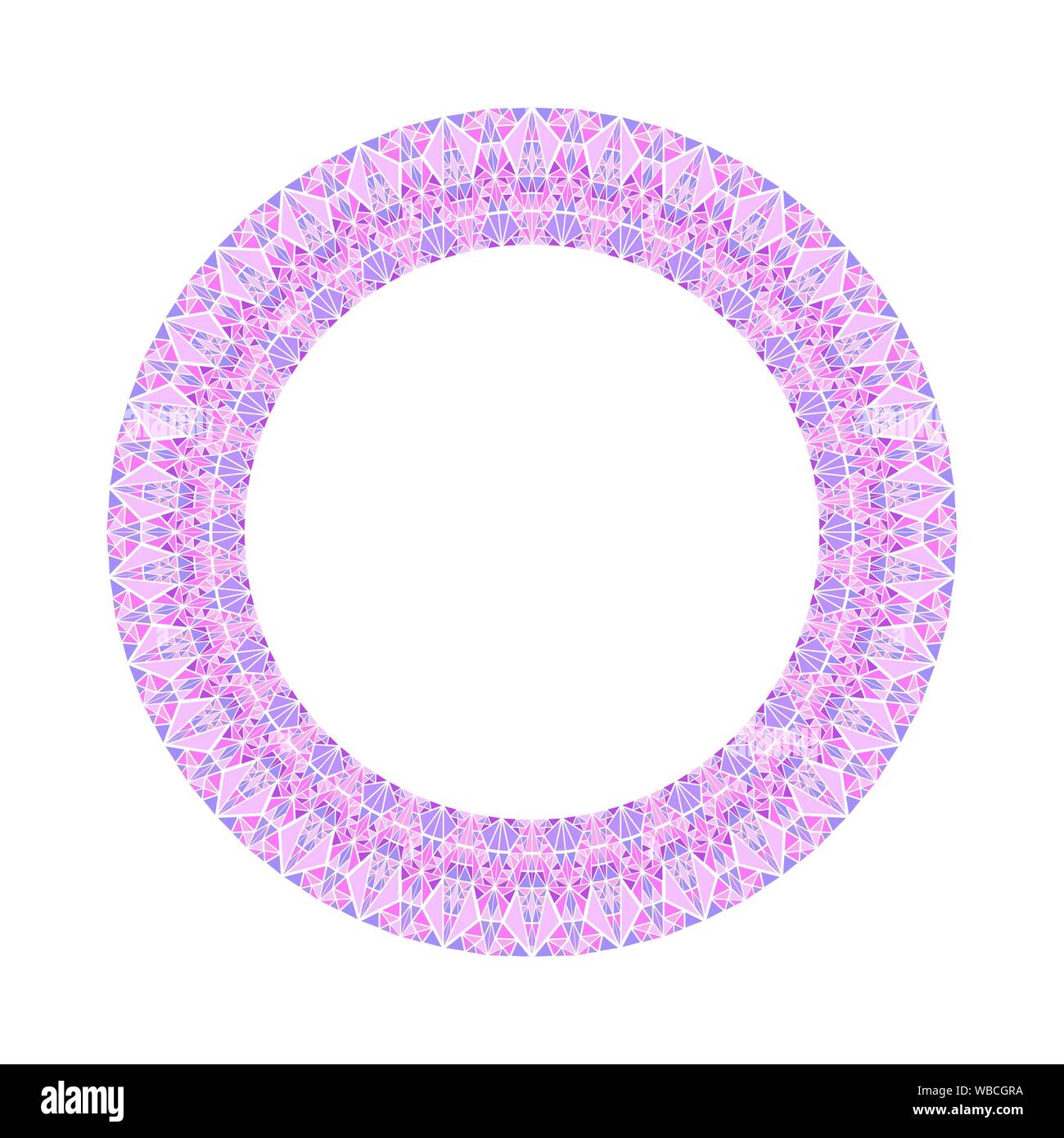 Colorful abstract cadre triangulaire - élément du vecteur circulaire sur fond blanc Illustration de Vecteur