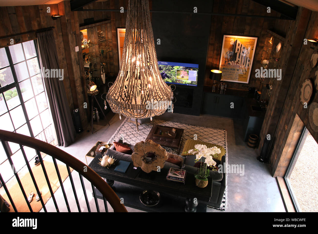 Lion Lodge, Port Lympne Wild Animal Park Banque D'Images