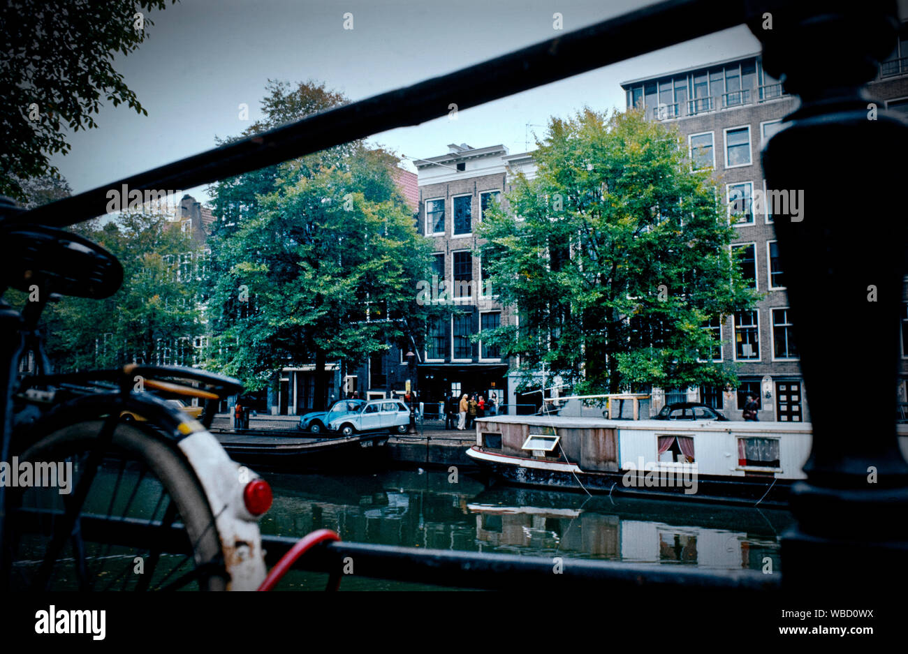 L'intérieur de la maison d'Anne Frank à Amsterdam photographié en 1978 Banque D'Images