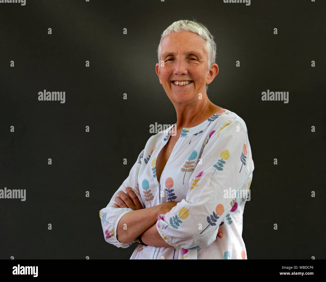 Edimbourg, Ecosse, Royaume-Uni. 26 août 2019. Ann Cleeves auteur au festival du livre d'Édimbourg. Iain Masterton/Alay Live News. Banque D'Images