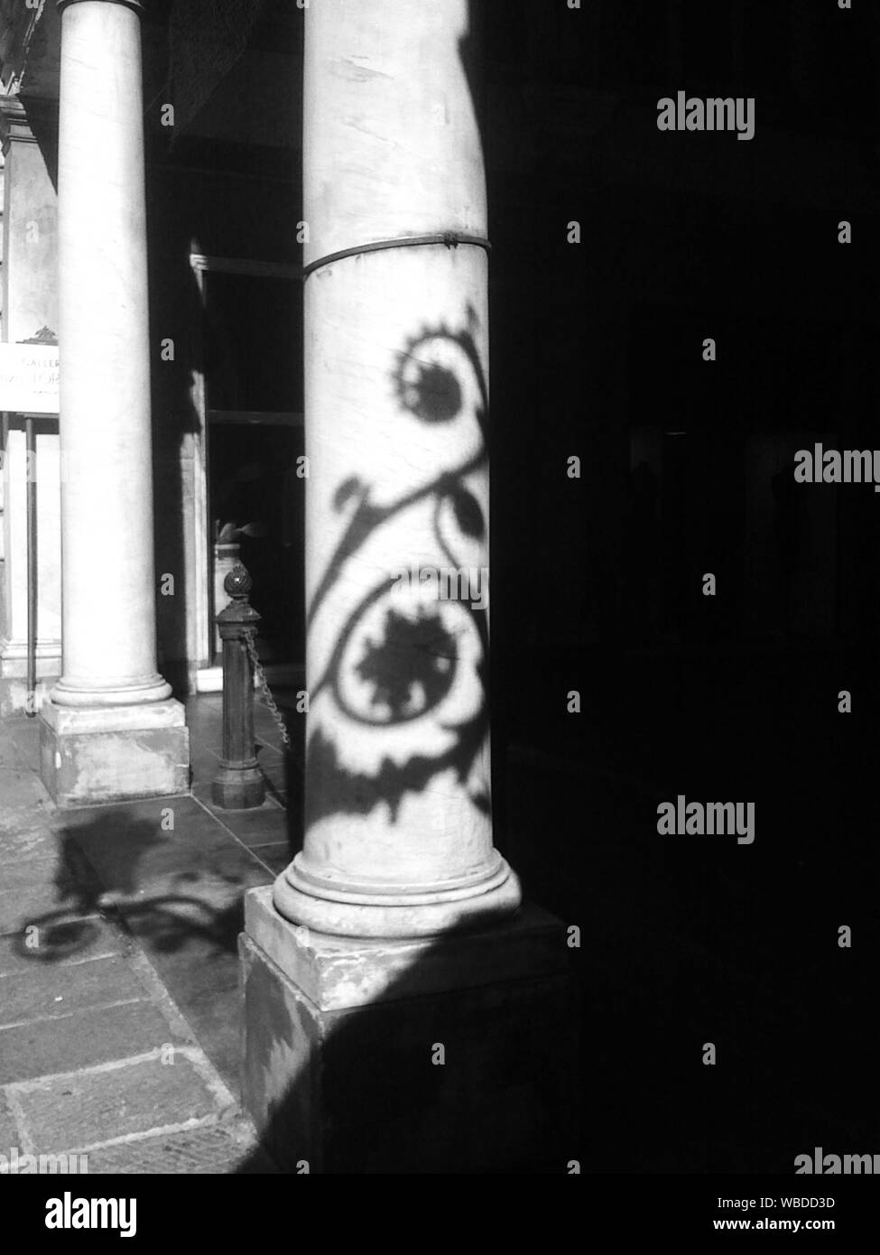 Les colonnes et les ombres Banque D'Images