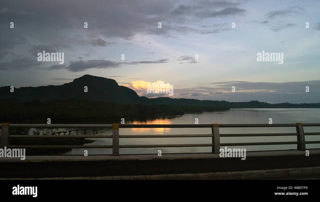 Du Pont de San Juanico, Leyte, Philippines Banque D'Images